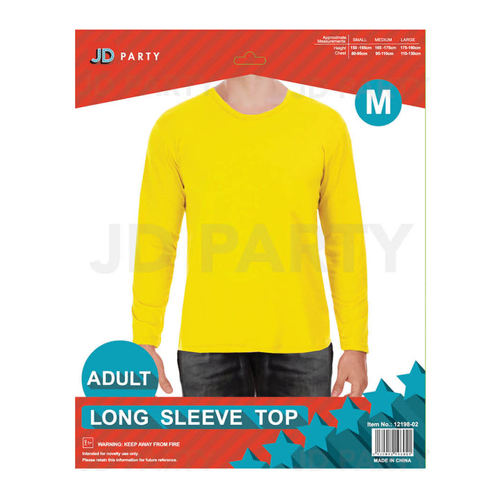 Adult Yellow Long Sleeve Top