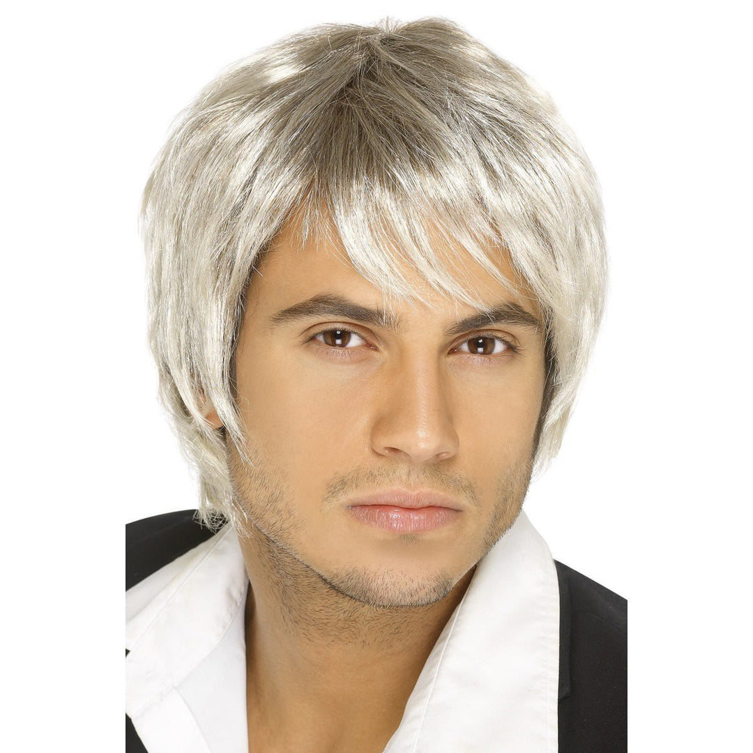 Blonde and Brown Boy Band Wig