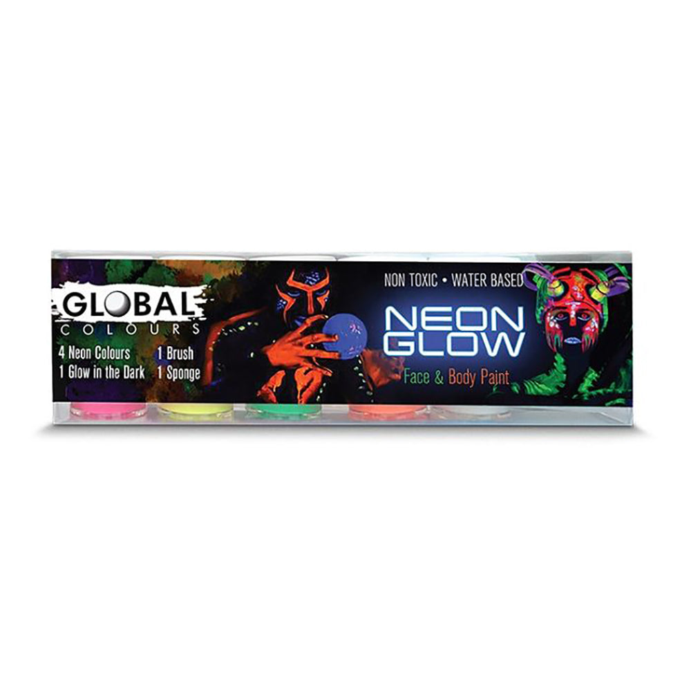 BodyArt Neon Glow Body & Face Paint Set