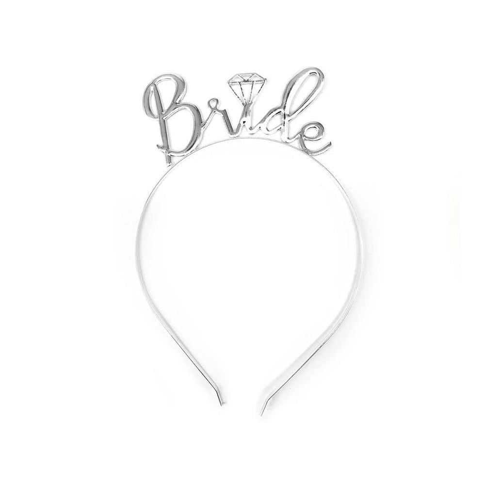 Hen's Bride To Be Headband - Silver