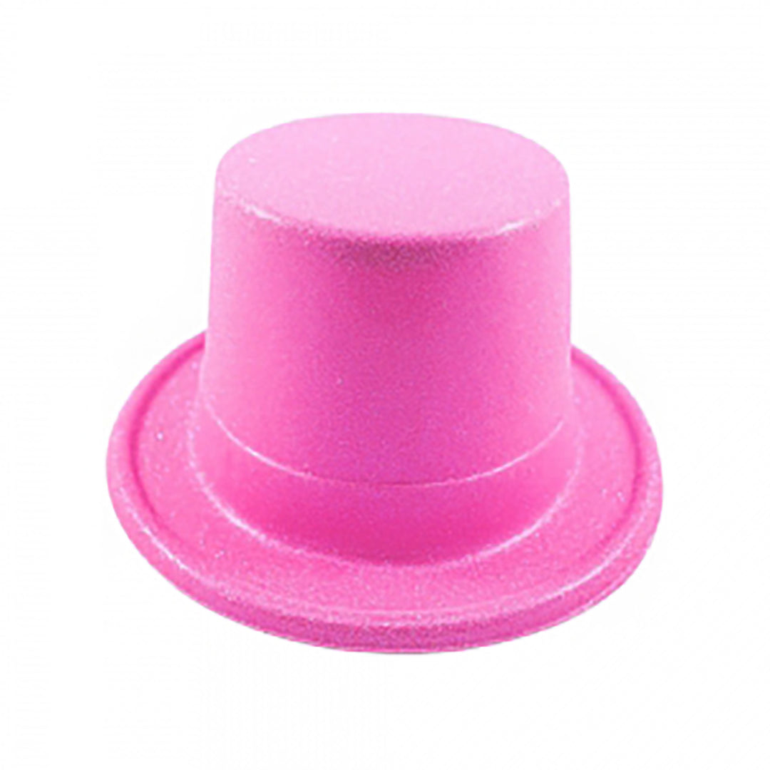 Candy Glitter Top Hat, Pink