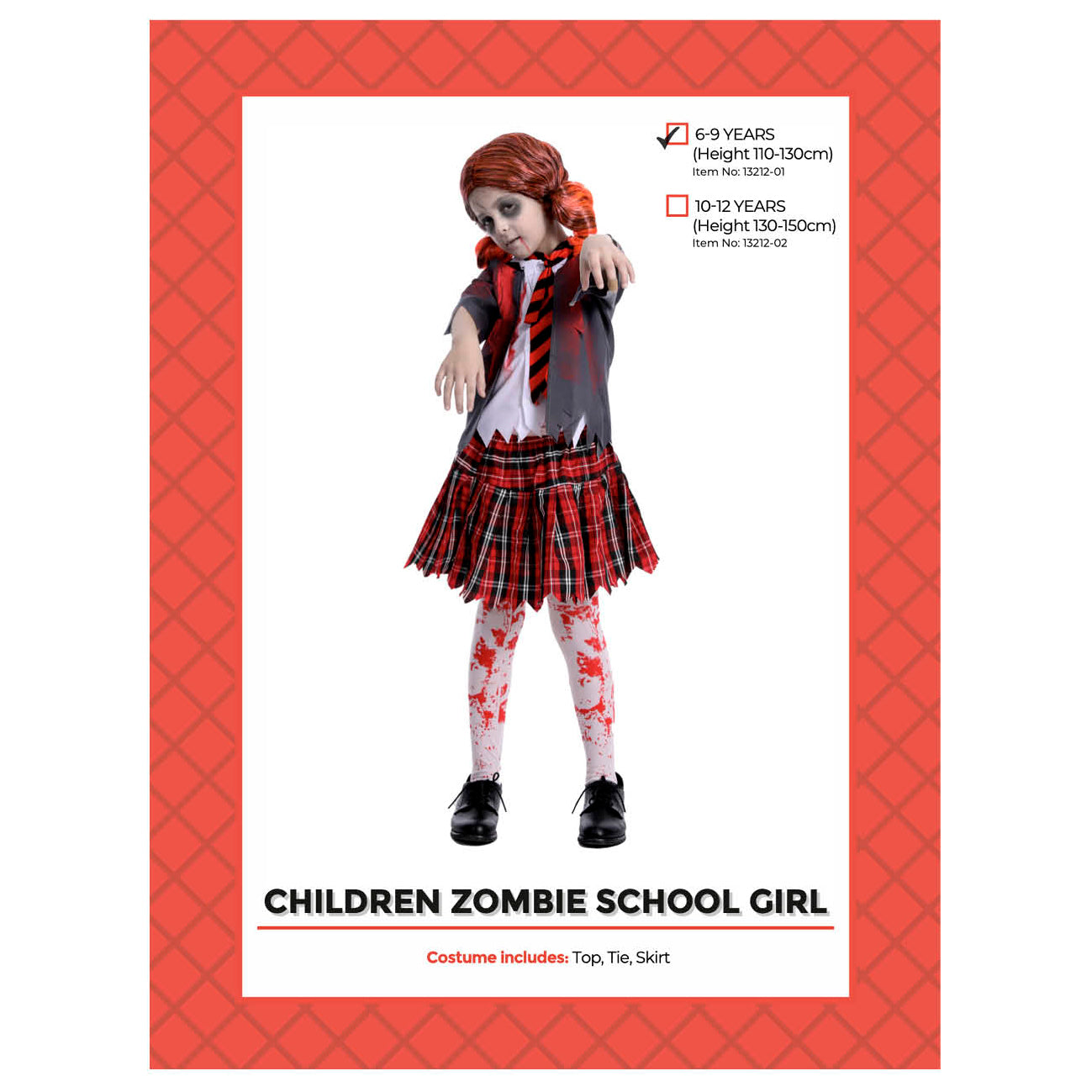Zombie Miss Hood Child Girl's Costume