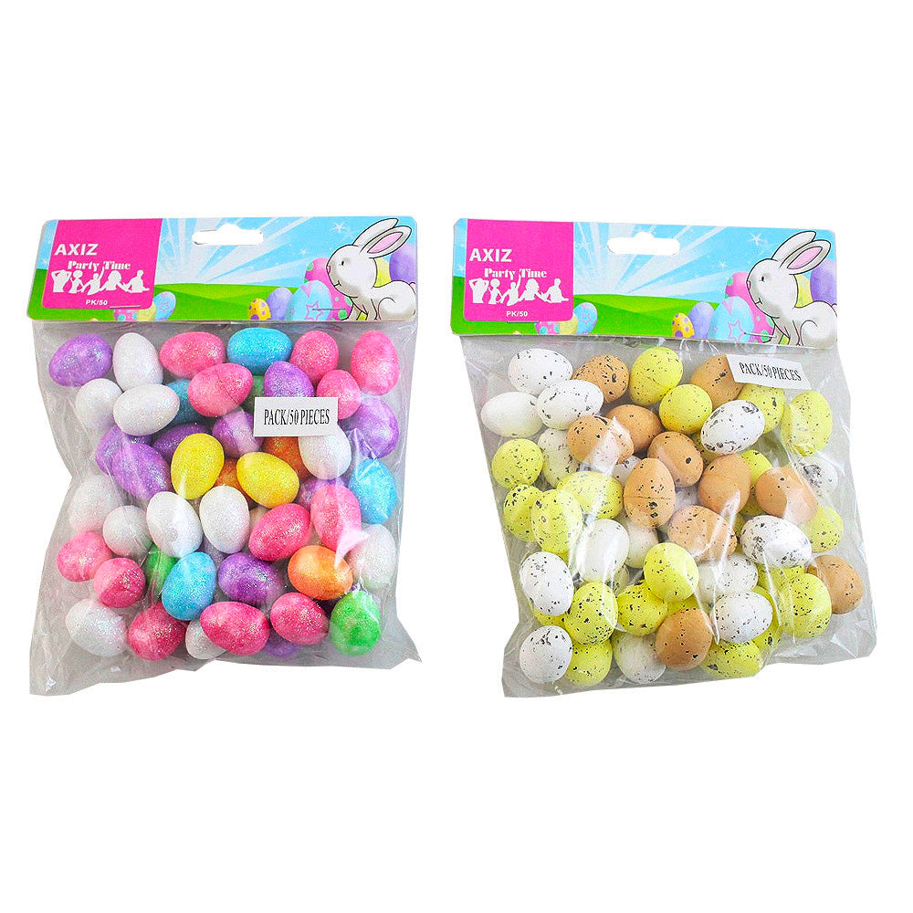 50 Coloured Easter Egg Decorations
