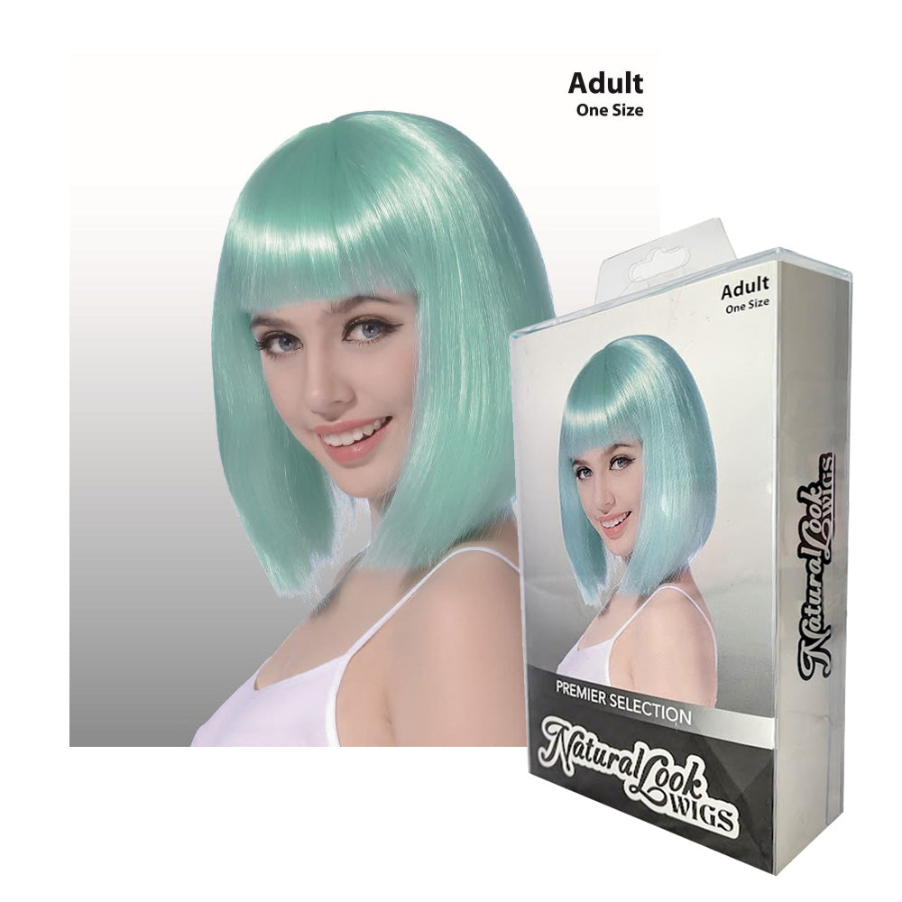 Crazy Horse Style Turquoise Bob Wig