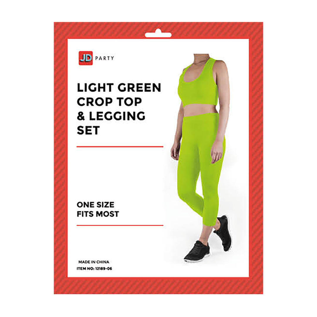 Crop Top & Legging Set - Green