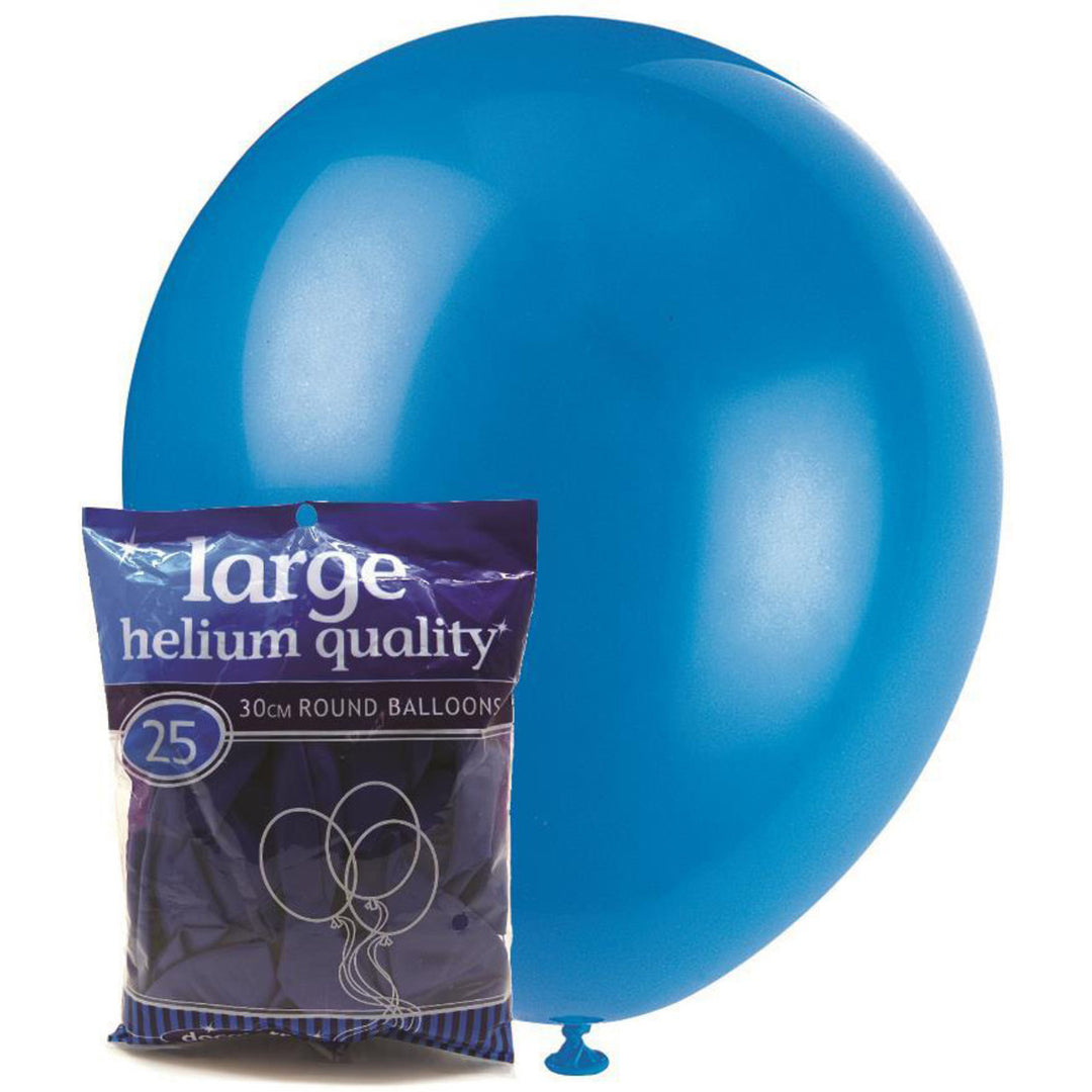 Decorator Royal Blue Balloons, Packet  of 25
