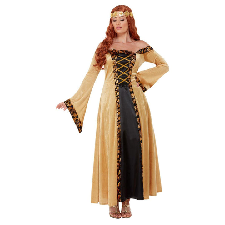 Deluxe Medieval Countess Costume, Gold