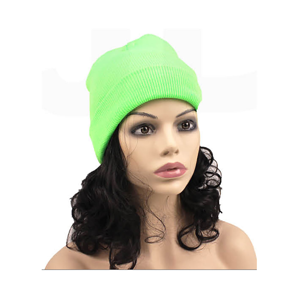 Fluro Beanie - Green