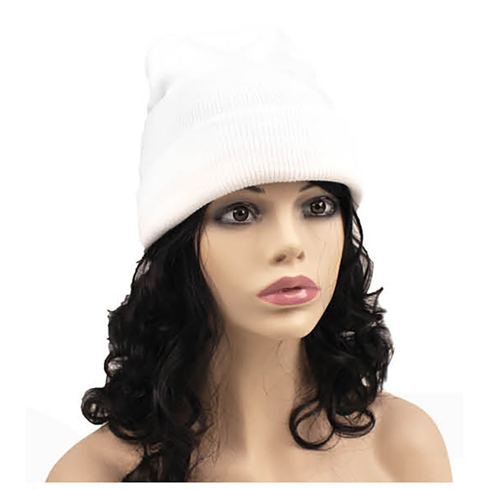 Fluro Beanie - White