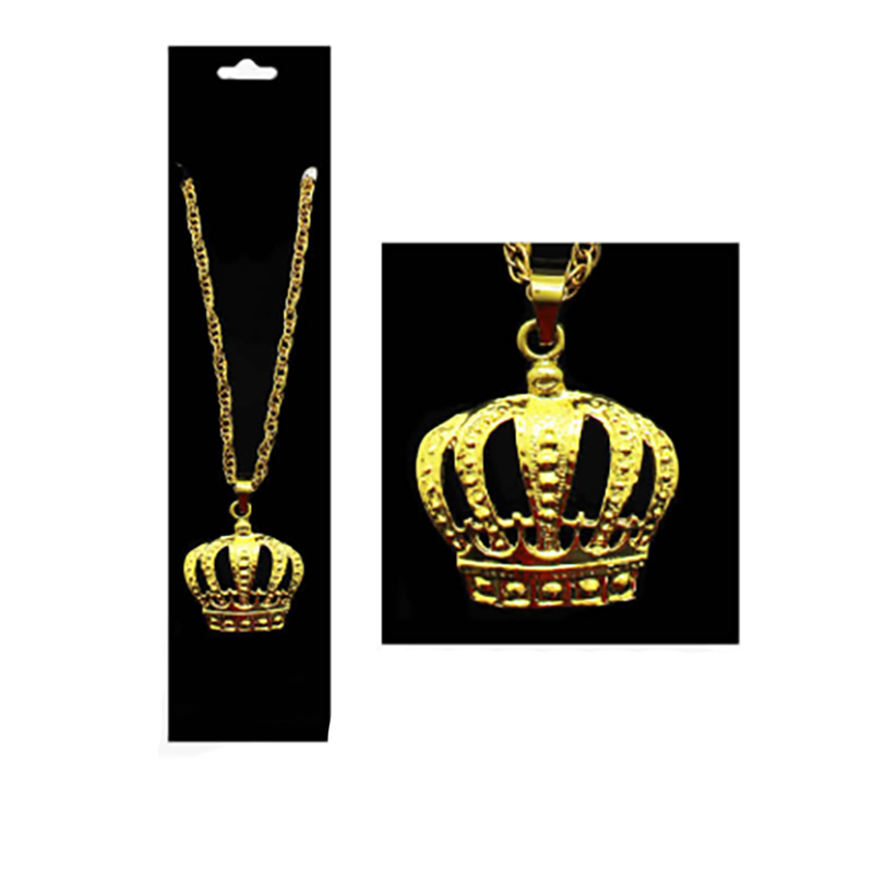 Gold Crown Necklace