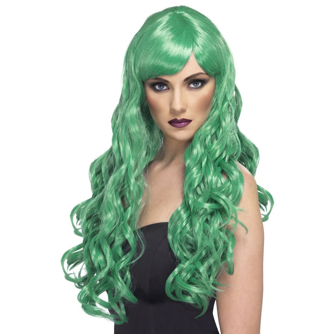 Long Green Desire Wig