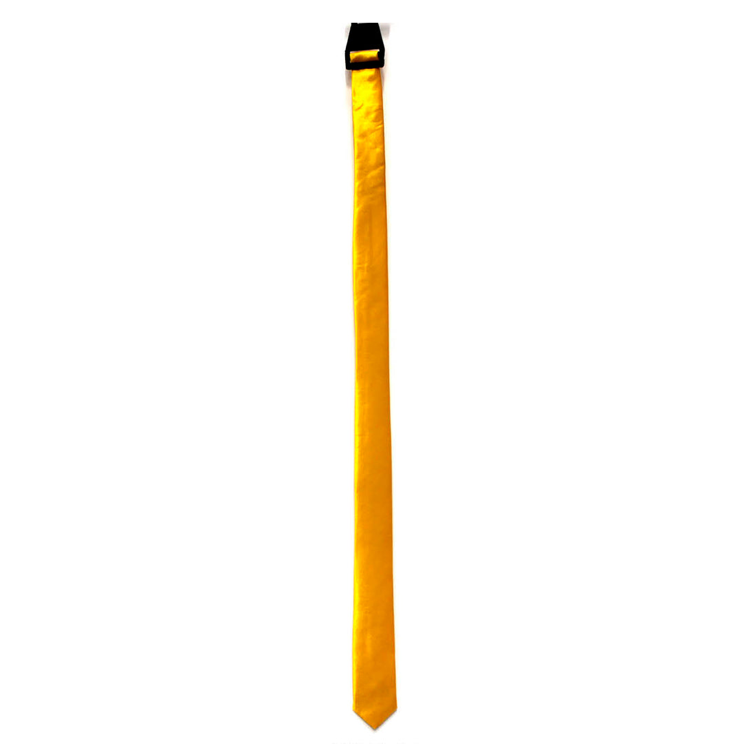 Long Slim Tie Yellow