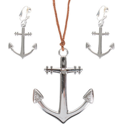 Anchor Necklace &amp; Earrings