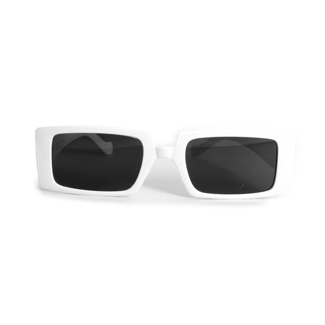 Party Glasses Square White Frames