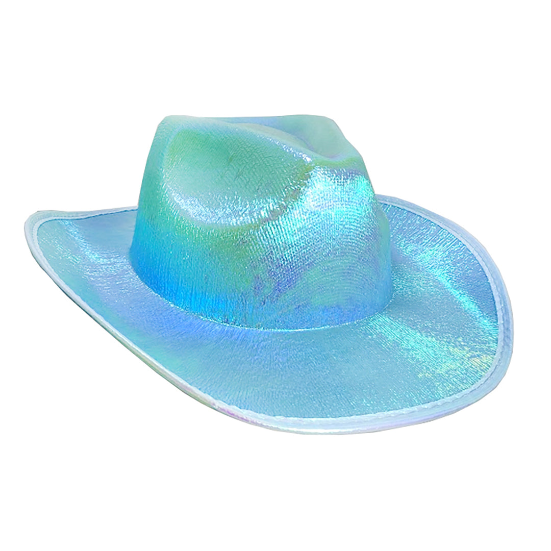 Pearlised Cowboy Hat - Blue