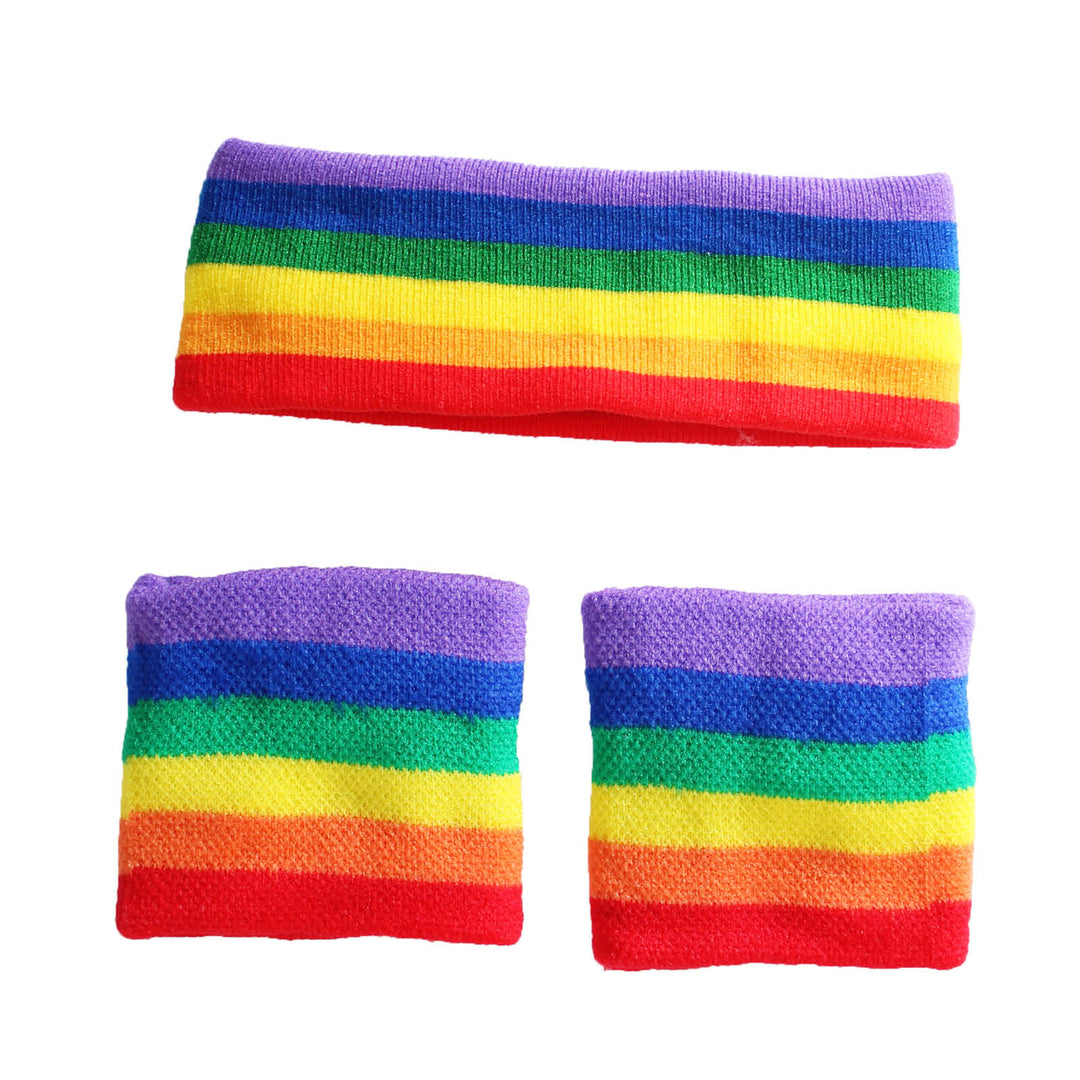 Sweatband Set - Rainbow