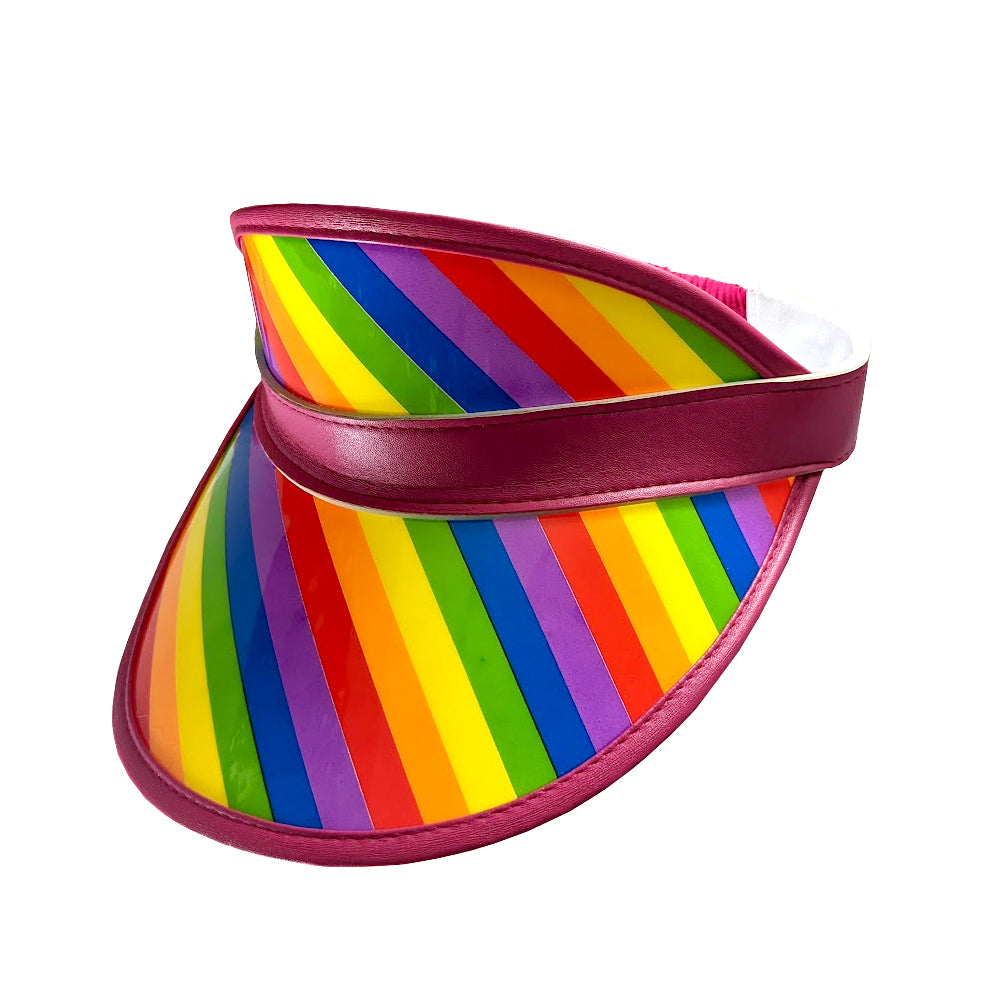 Rainbow Stripe Sun Visor