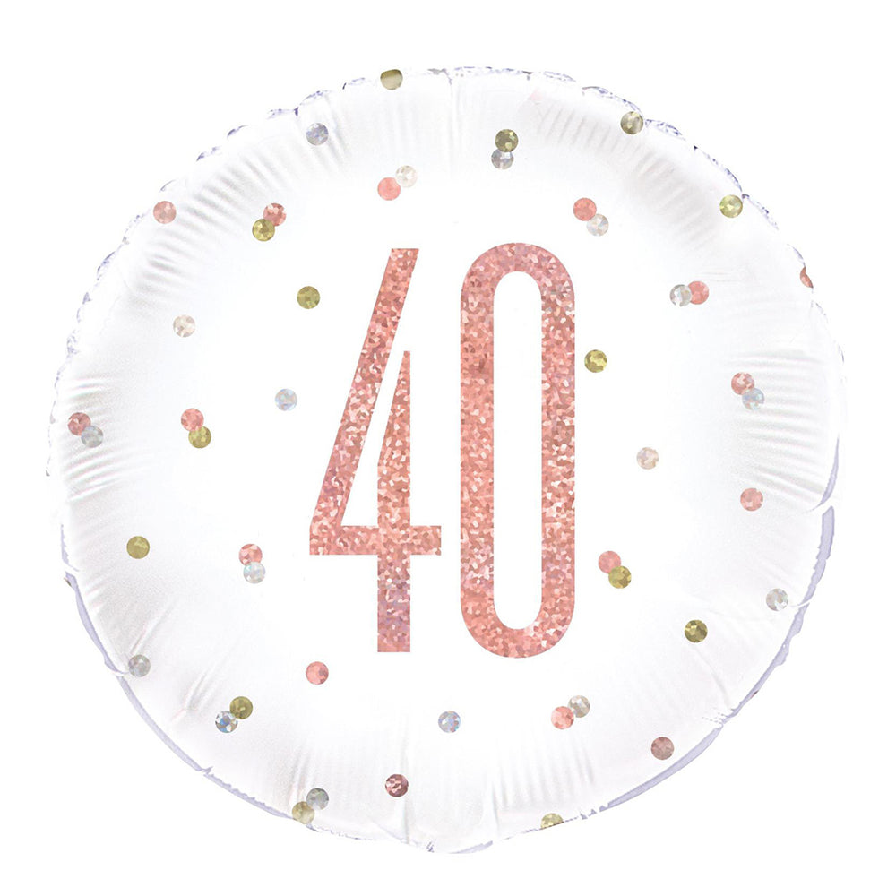 Rose Gold 40 Foil Prismatic Balloon