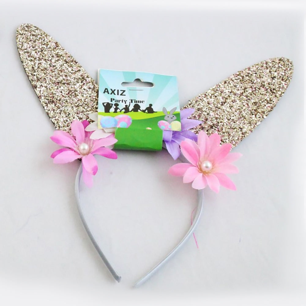 Easter Bunny Ears Glitter - Gold