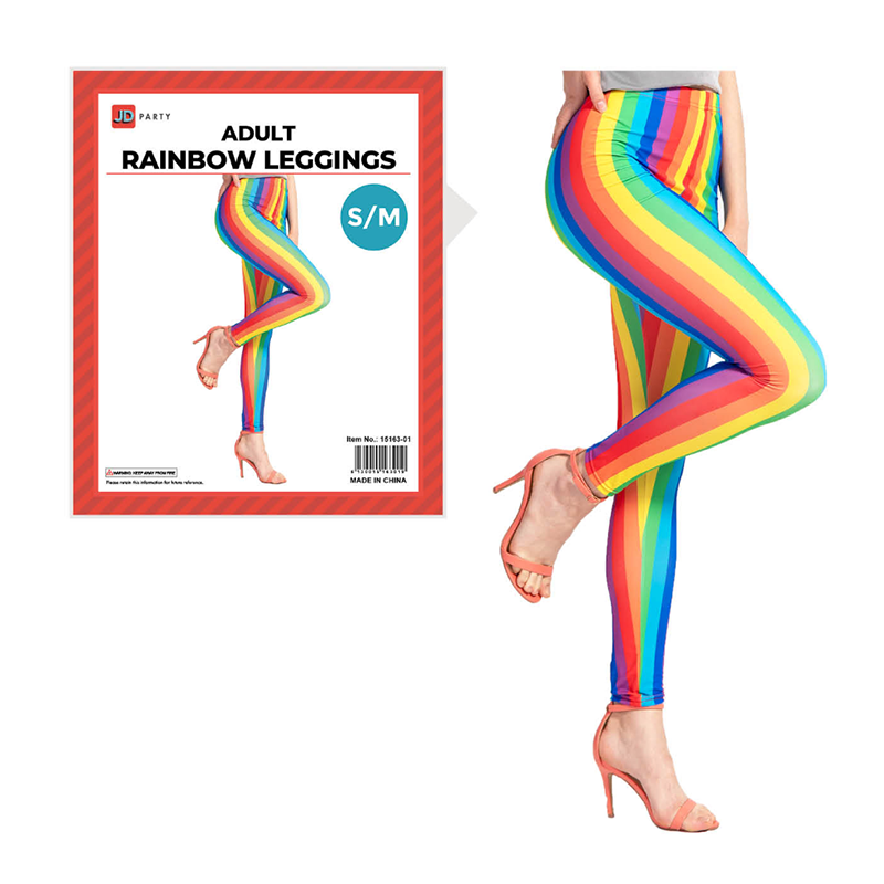 Adult Rainbow Stripe Leggings – Sydney Costume Shop