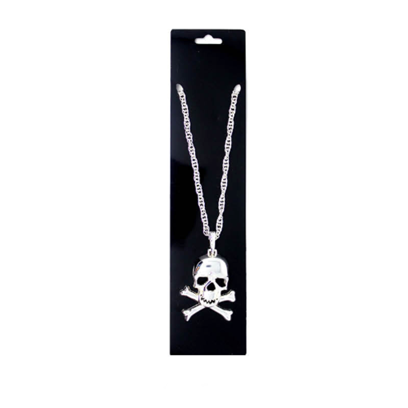 Silver Skull Necklace – Sydney Costume Shop