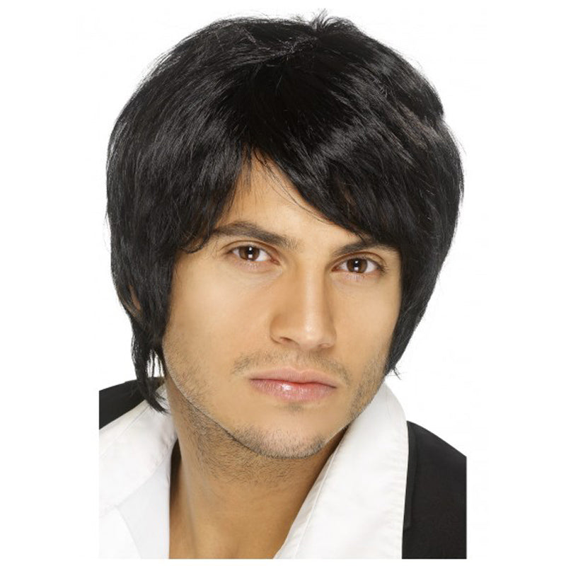 Black Boy Band Wig