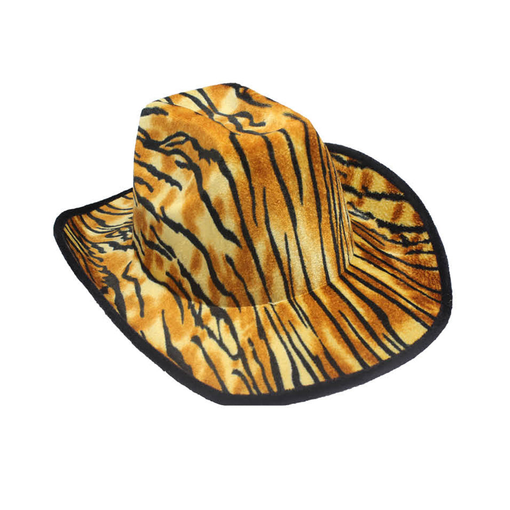 Cowboy Hat - Tiger Animal Print