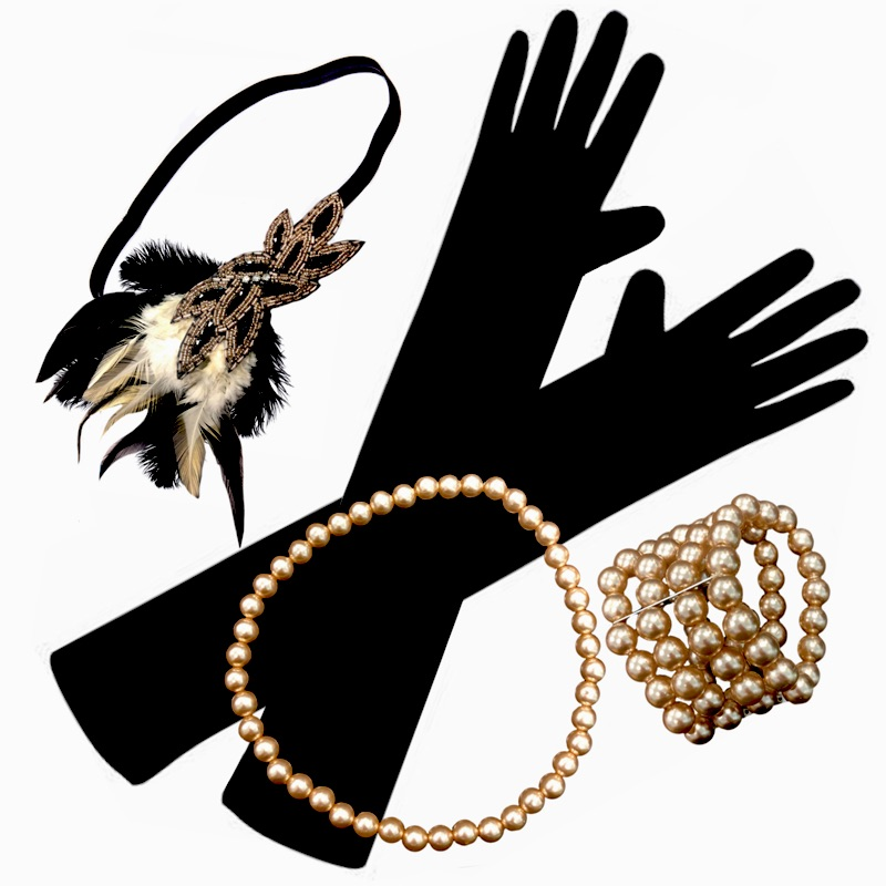 Deluxe Rose Gold Gatsby Flapper Set