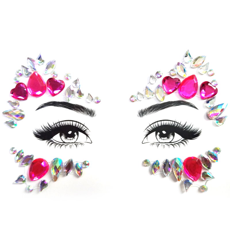 Face Jewels Queen of Hearts