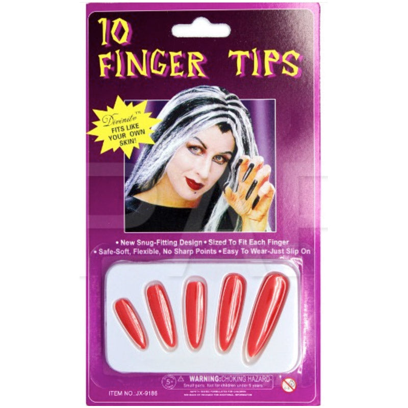 10 Finger Tips - Red