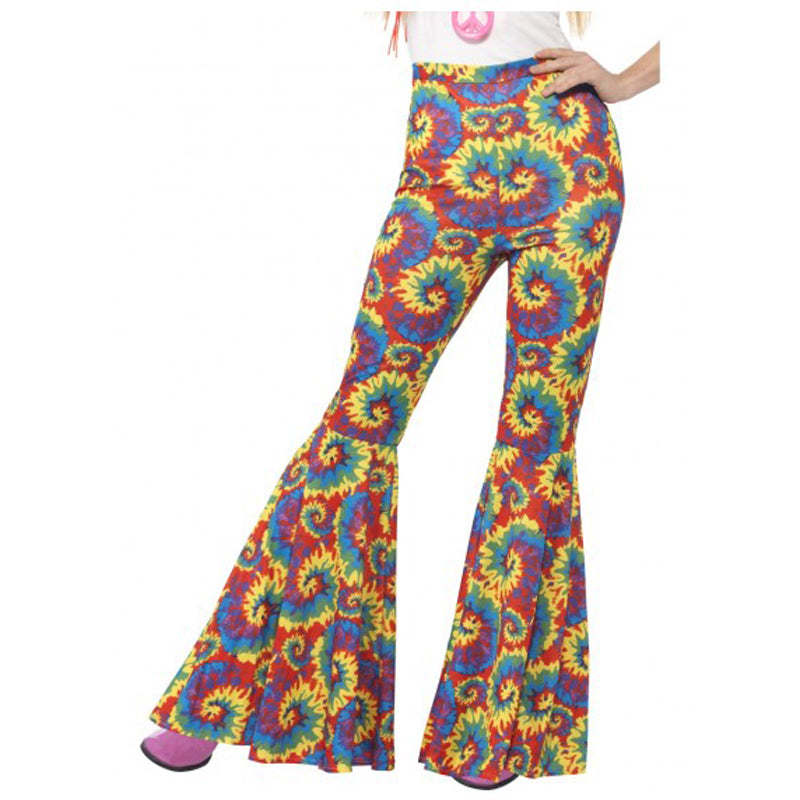 Tie Dye Flared Trousers