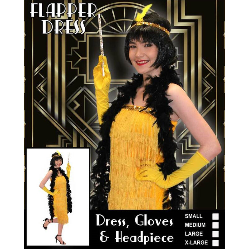 Gold Flapper Dress - Main Image