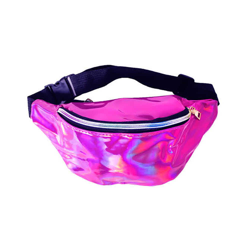 Iridescent Bum Bag - Dark Pink