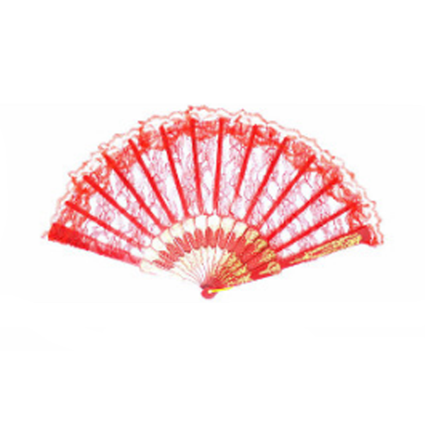 Red Lace Fan