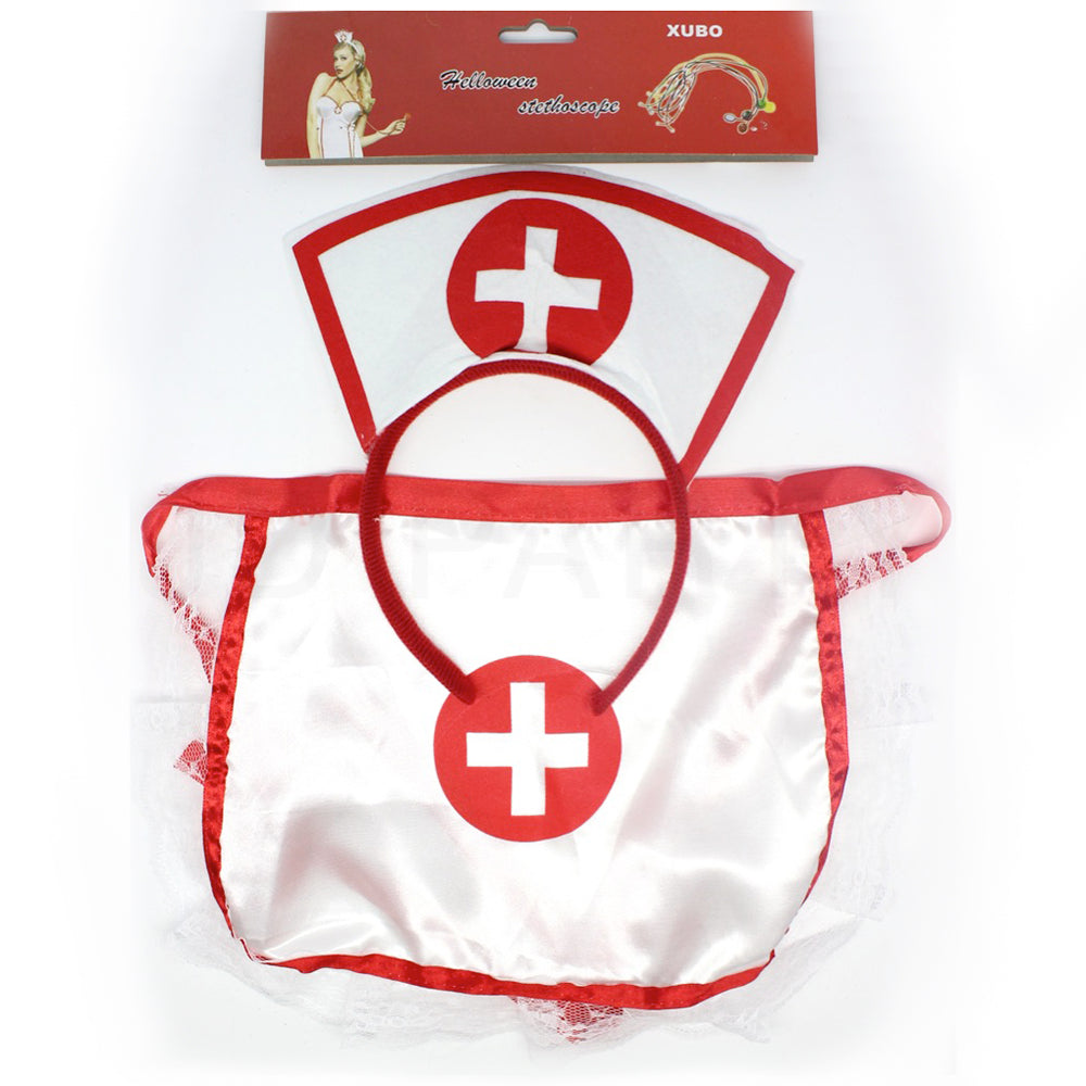 Nurse 2 Piece Headband & Apron Set