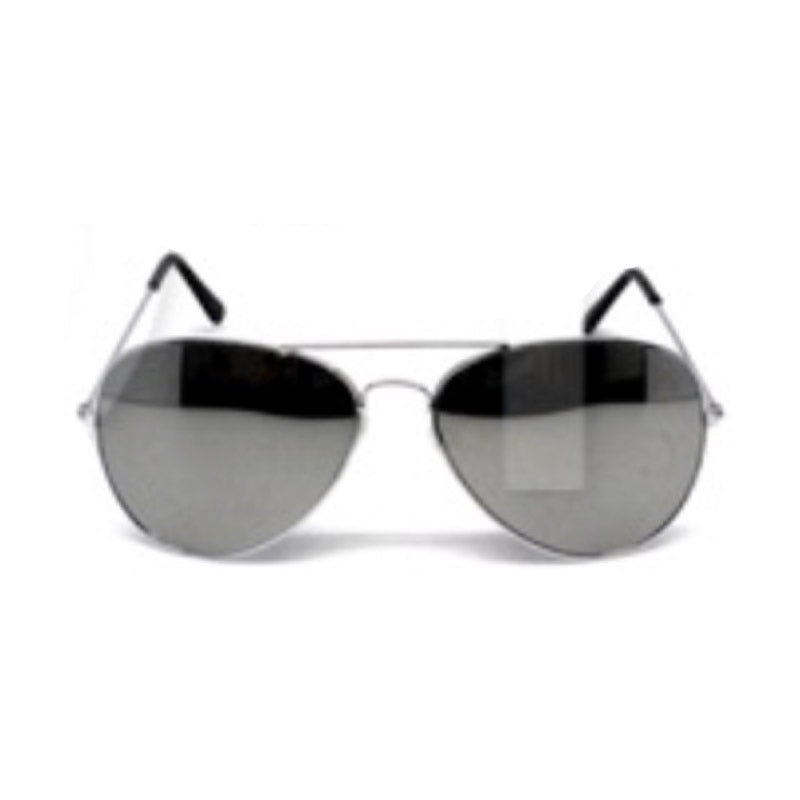 Party Glasses Aviator Mirror Silver