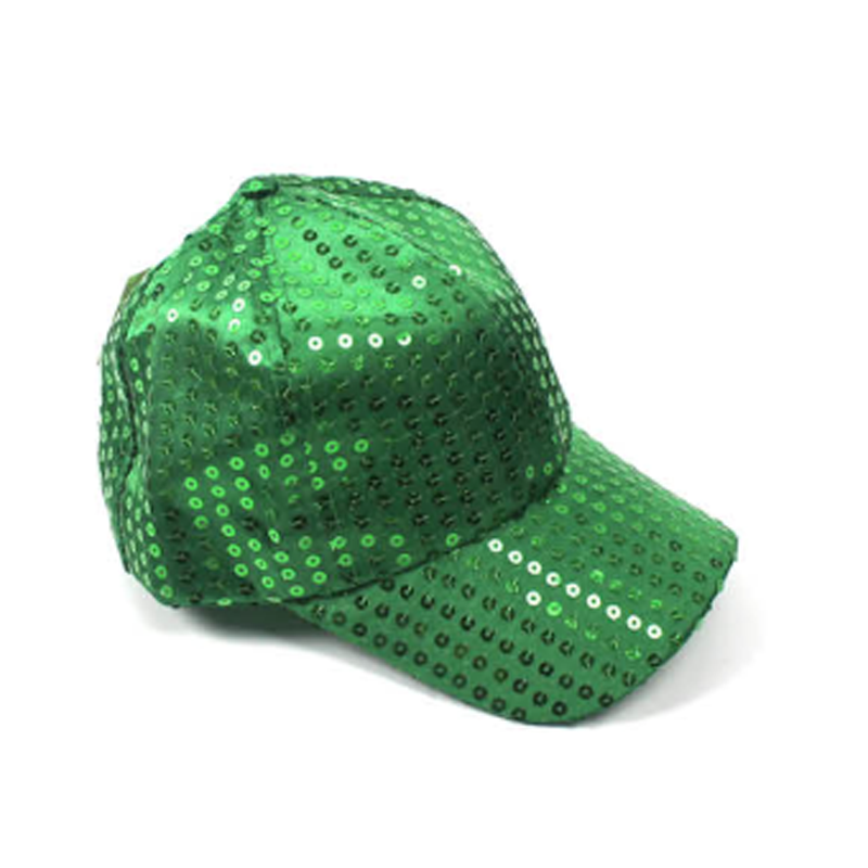 Sequin Baseball Cap - Green