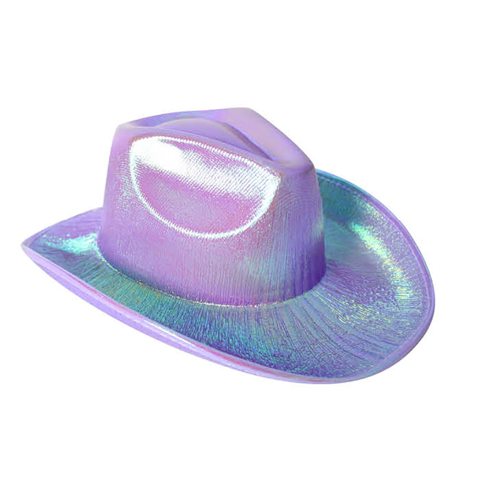 Iridescent Cowboy Hat - Purple