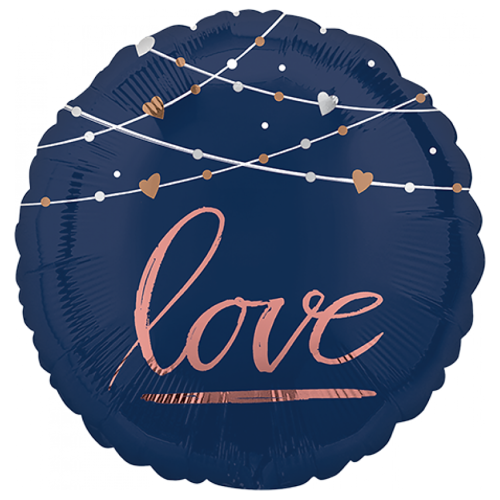 Navy Wedding Love Balloon