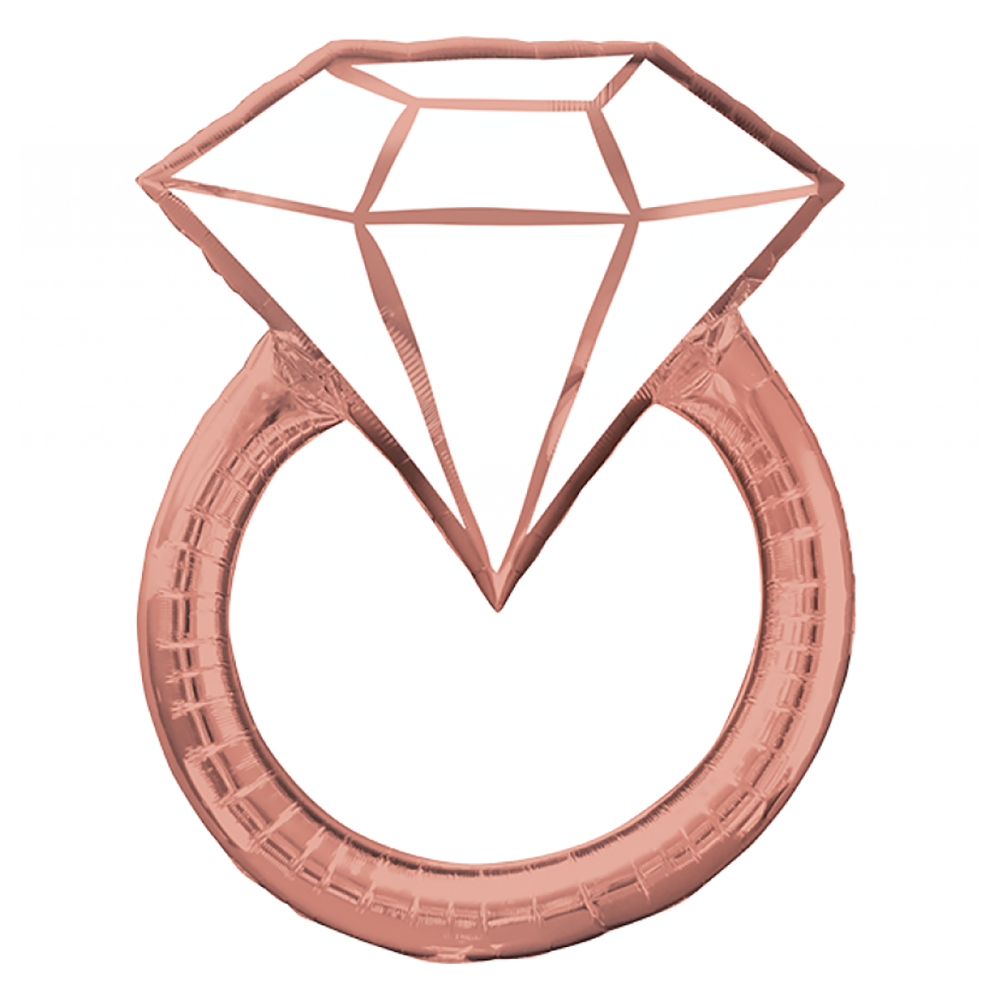Supershape XL Blush Wedding Ring Balloon