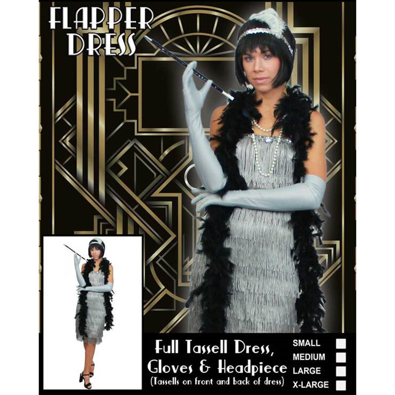 Silver Flapper Dress