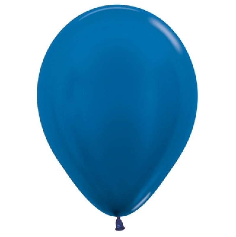Metallic Blue Latex Balloon