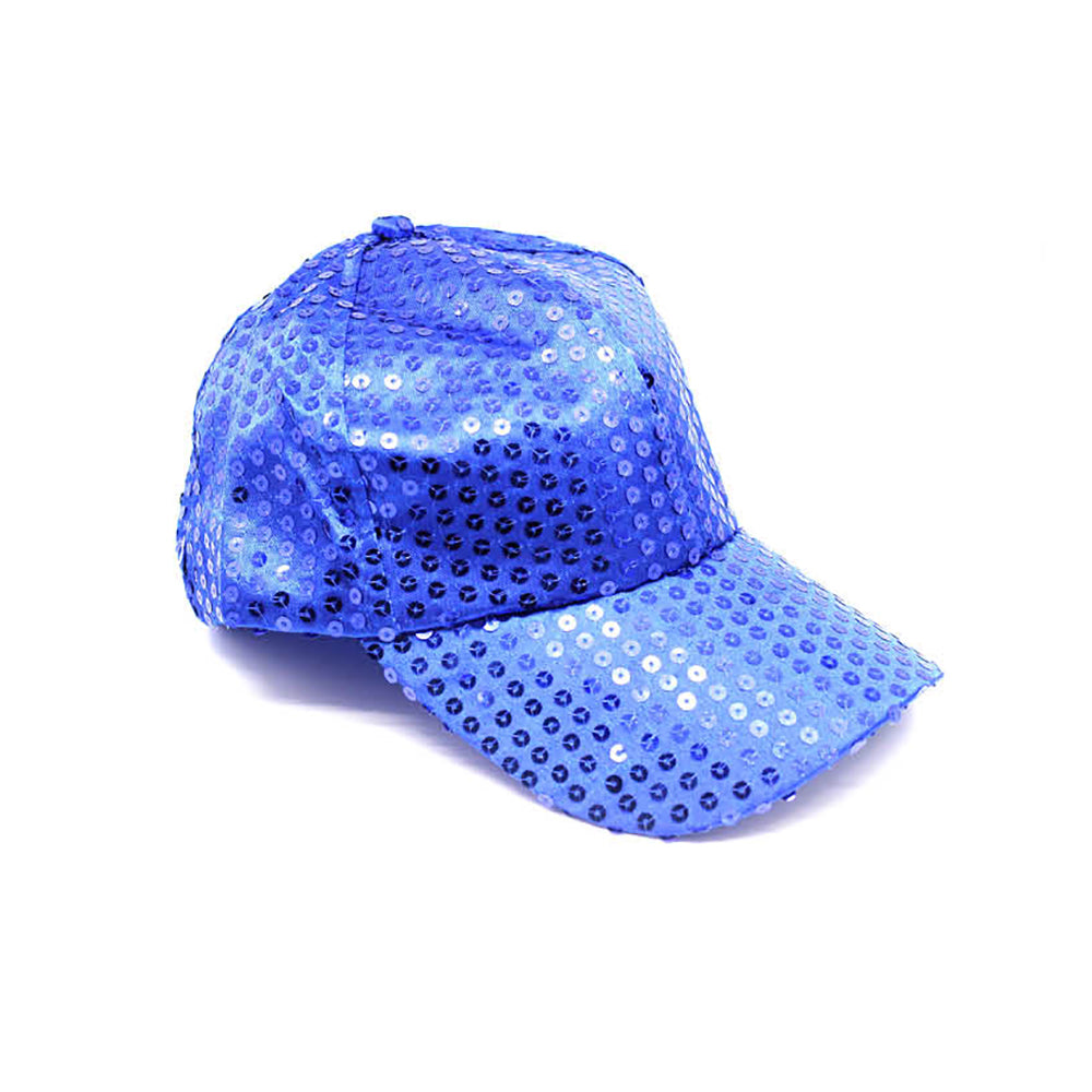 Sequin Baseball Cap - Blue