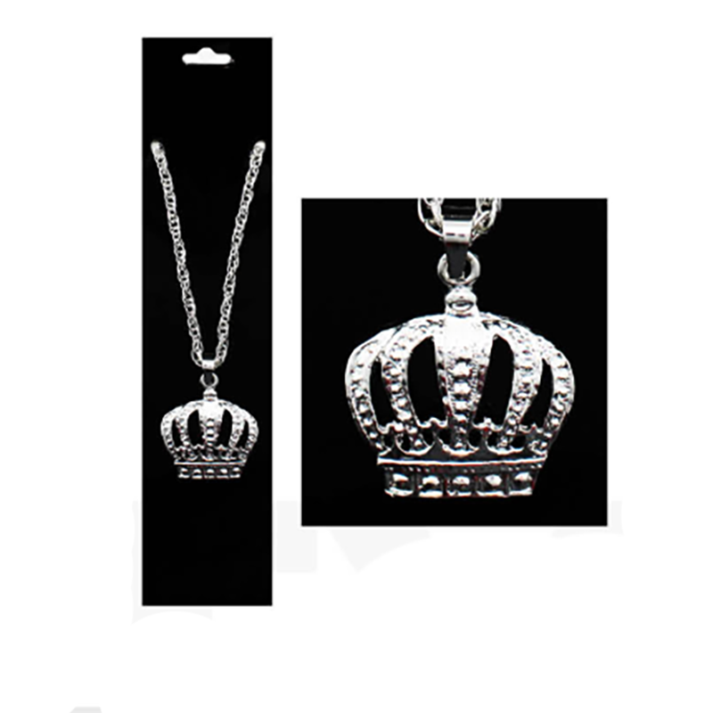 Silver Crown Necklace