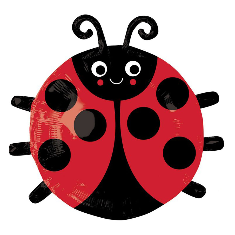 SuperShape XL Happy Ladybug Foil Balloon