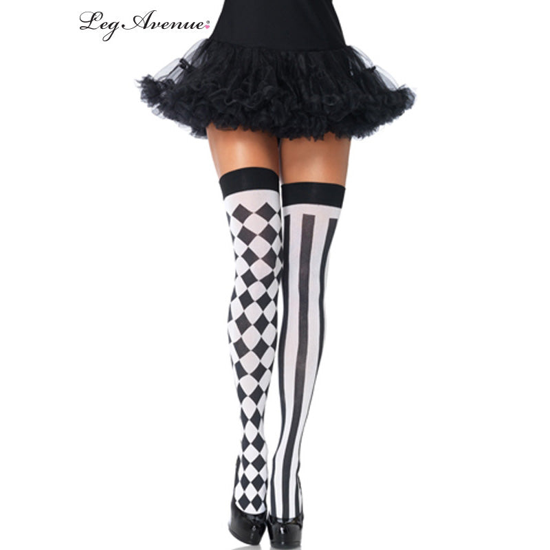 Harlequin Thigh Highs