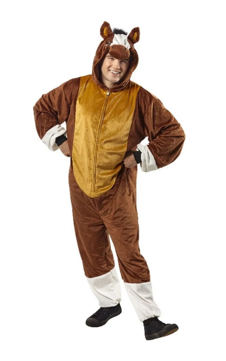 Horse Furry Onesie Adult Costume