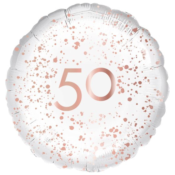Rose Gold 50th Foil Balloon