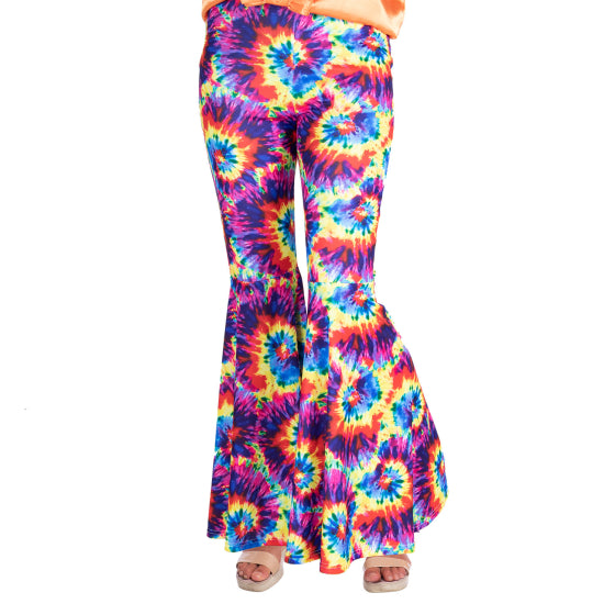 Bell Bottom Tie-Dye Flare Pants