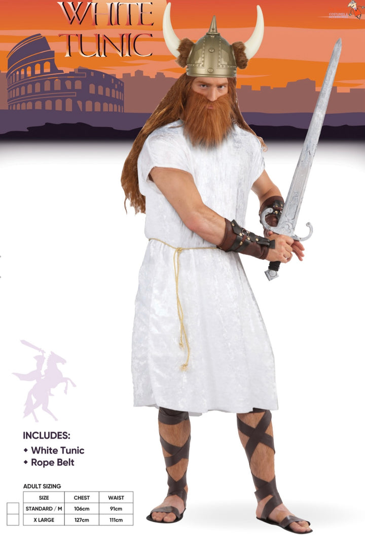 Viking White Tunic Costume